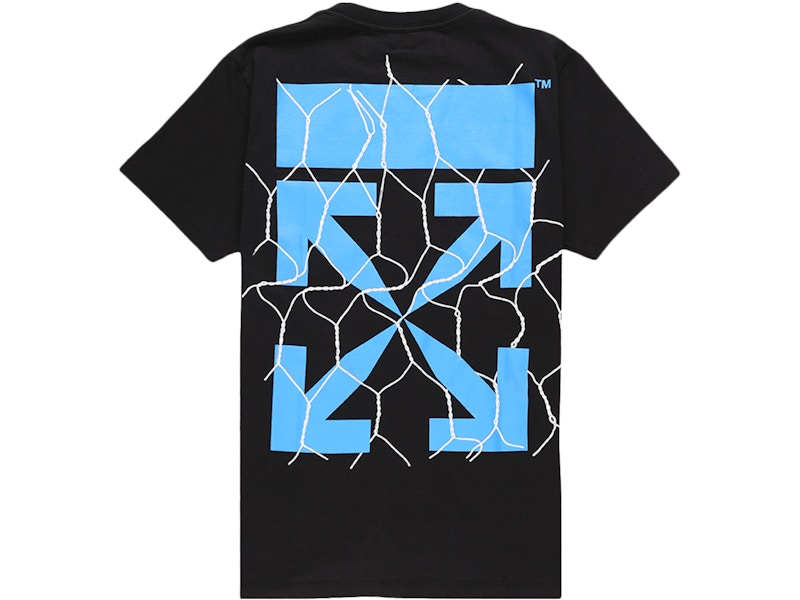 OFF-WHITE Slim Fit Fence Arrows T-shirt Black/Blue
