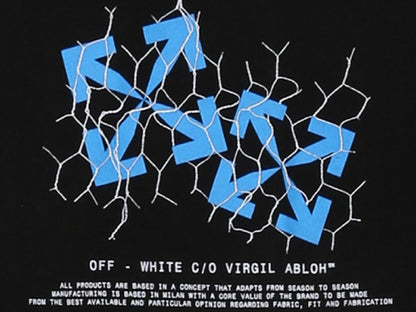 OFF-WHITE Slim Fit Fence Arrows T-shirt Black/Blue