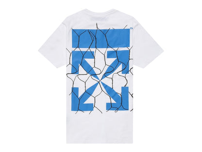 OFF-WHITE Slim Fit Fence Arrows T-shirt White/Blue