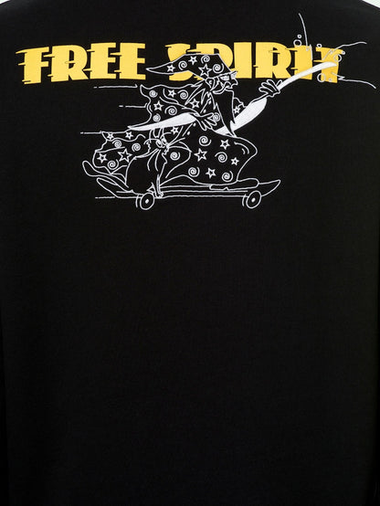 OFF-WHITE Slim Fit Free Wizard Sweatshirt Black/Yellow