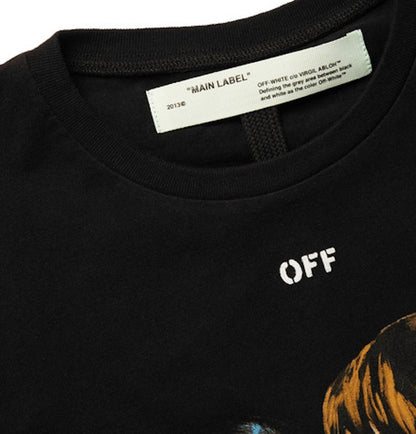 OFF-WHITE Slim Fit 'Kiss' Graphic Print T-shirt Black/Multicolor