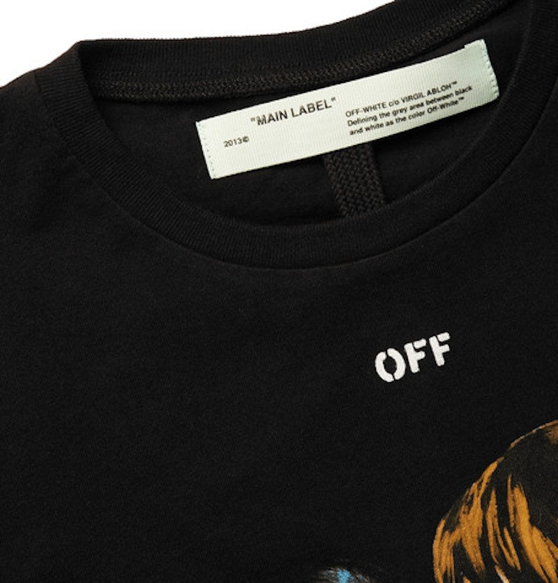 OFF-WHITE Slim Fit 'Kiss' Graphic Print T-shirt Black/Multicolor