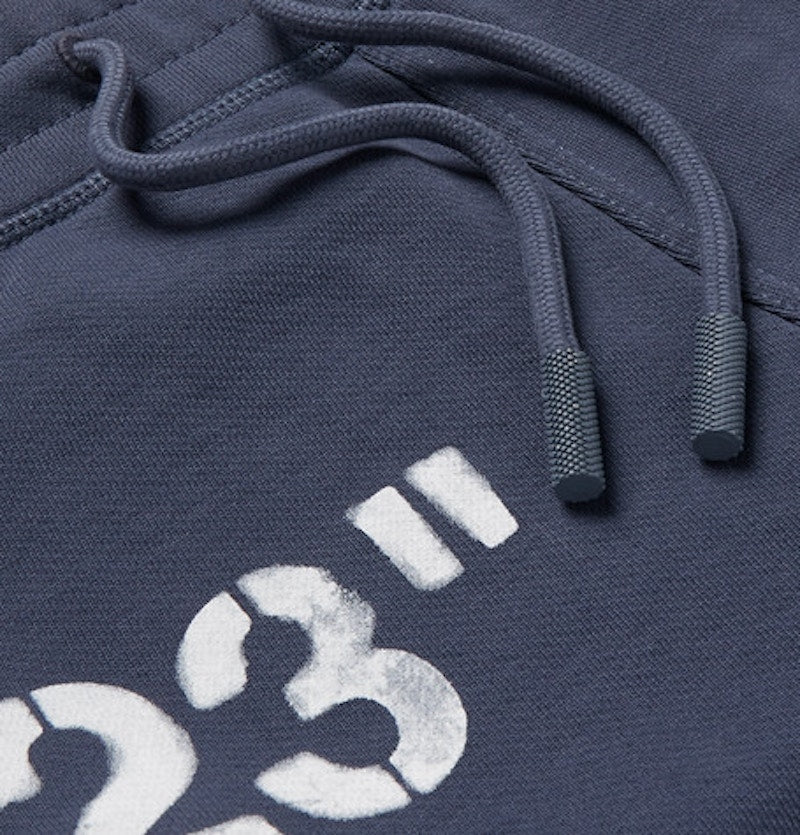 OFF-WHITE Slim Fit Logo Print Sweatpants Navy