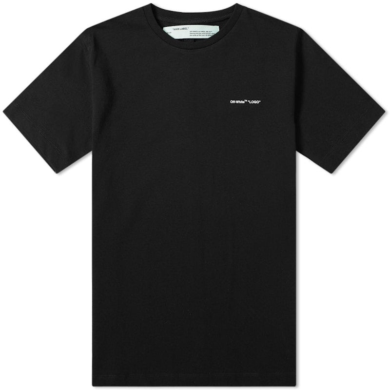 OFF-WHITE Slim Fit Logo T-shirt Black/White