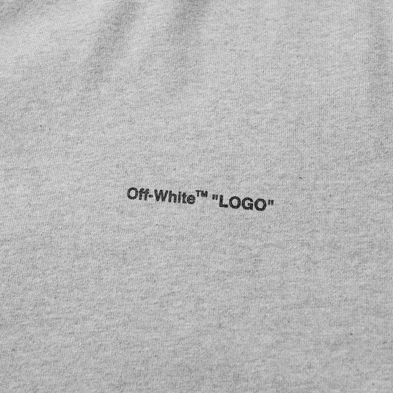 OFF-WHITE Slim Fit Logo T-shirt Grey/Black