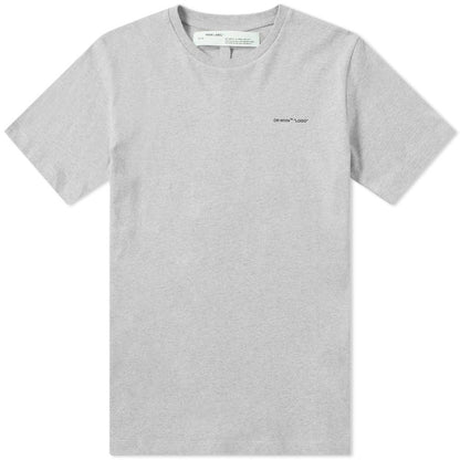 OFF-WHITE Slim Fit Logo T-shirt Grey/Black