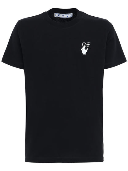 OFF-WHITE Slim Fit Marker Arrows T-shirt Black Fuchsia