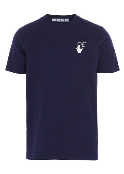 OFF-WHITE Slim Fit Marker Arrows T-Shirt Navy Fuchsia