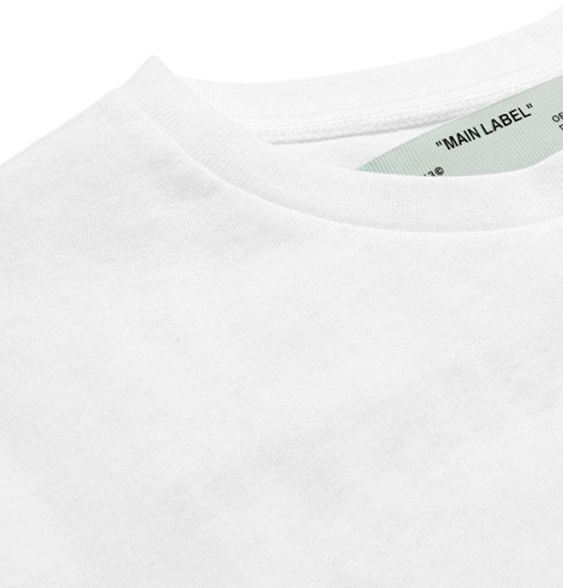 OFF-WHITE Slim Fit Michael Jackson Graphic Print T-shirt White/Black