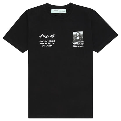 OFF-WHITE Slim Fit Monalisa Graphic Print T-shirt Black