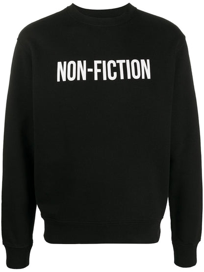 OFF-WHITE Slim Fit Non-Fiction Sweatshirt Black/White