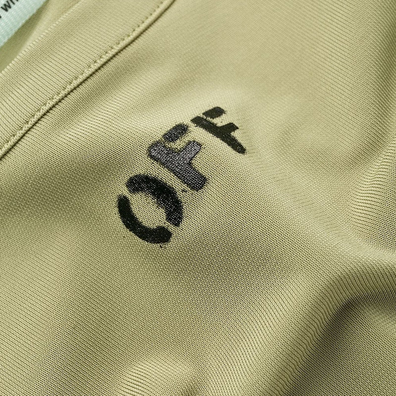 OFF-WHITE Slim Fit OFF Logo T-shirt Light Green