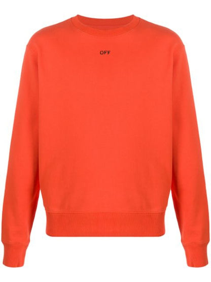 OFF-WHITE Slim Fit Stencil Sweatshirt Orange/Black