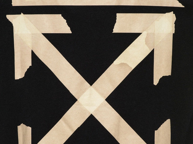 OFF-WHITE Slim Fit Tape Arrows T-shirt (SS20) Black/Beige