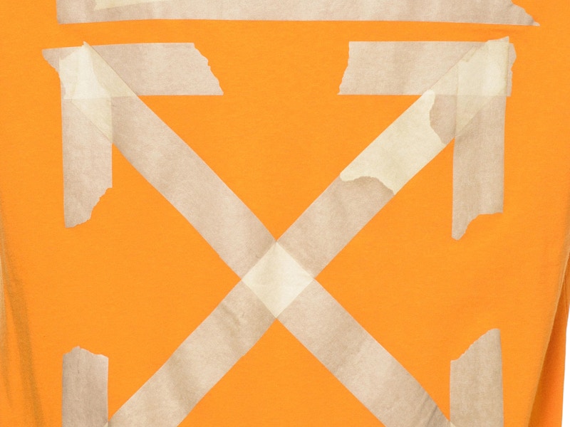 OFF-WHITE Slim Fit Tape Arrows T-shirt Orange/Beige