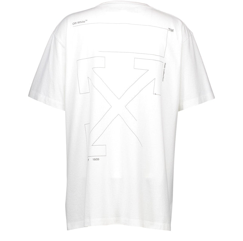 OFF-WHITE Slim Fit Unfinished T-shirt White/Silver