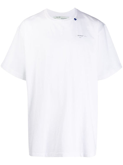 OFF-WHITE Slim Fit Unfinished T-shirt White/Silver