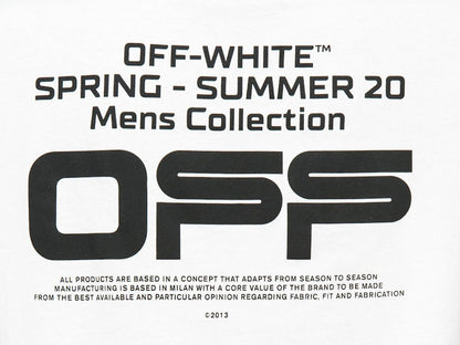 OFF-WHITE Slim Fit Wavy Line T-shirt White/Black