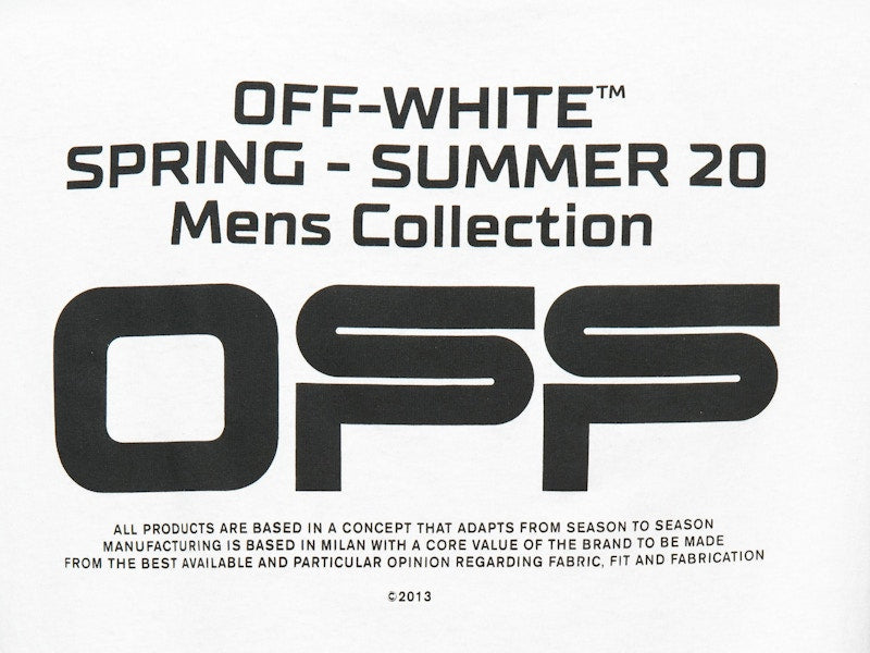 OFF-WHITE Slim Fit Wavy Line T-shirt White/Black