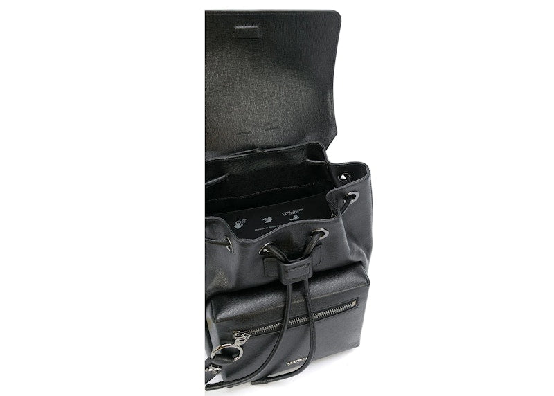 OFF-WHITE Small Diagonal Backpack Black