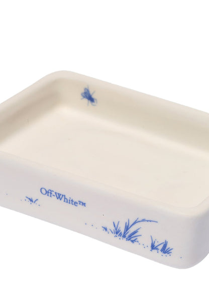 OFF-WHITE Soap Tray White/Brilliant Green