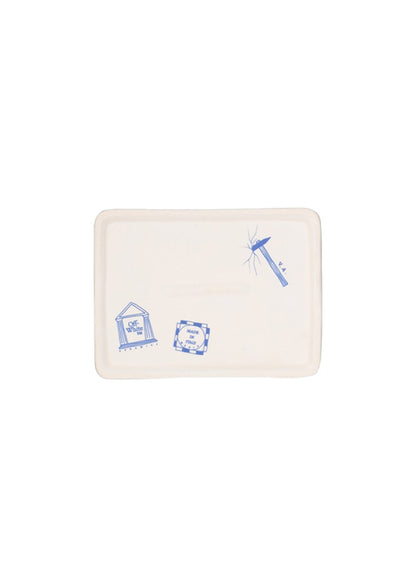 OFF-WHITE Soap Tray White/Brilliant Green