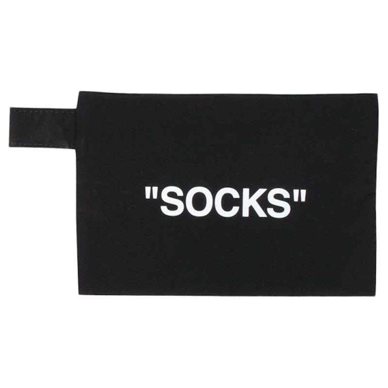 OFF-WHITE Socks Pouch Black/White