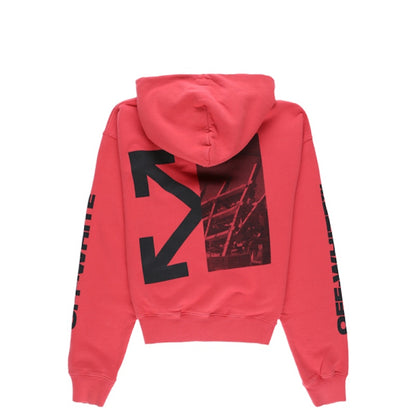OFF-WHITE Splitted Arrows Hoodie Red/Black