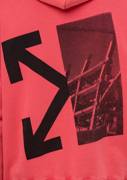 OFF-WHITE Splitted Arrows Hoodie Red/Black