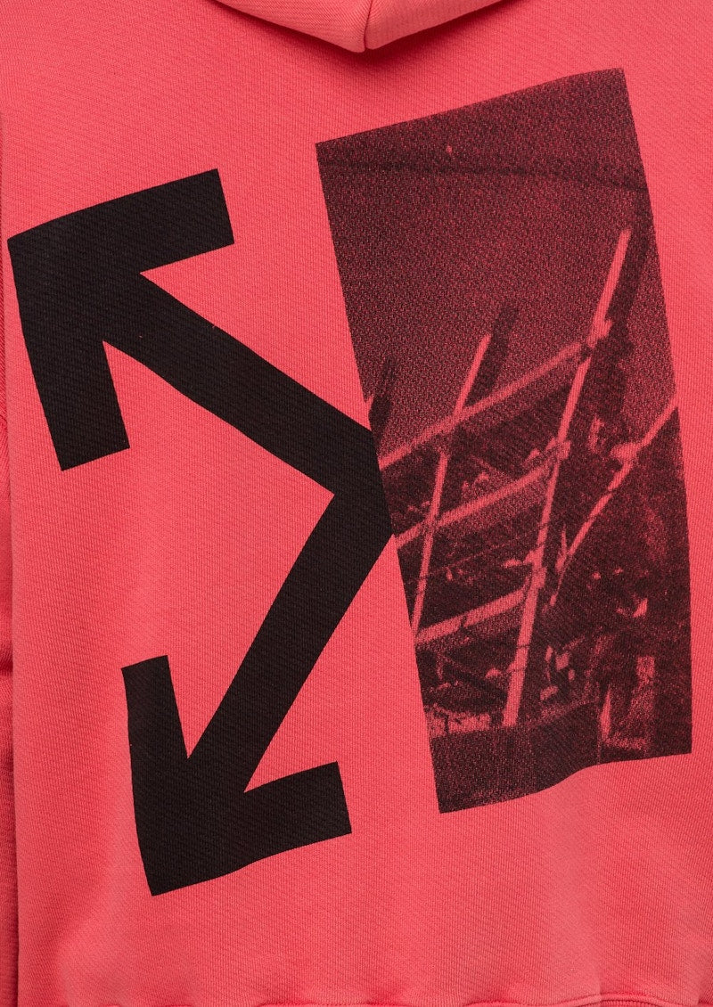 OFF-WHITE Splitted Arrows Hoodie Red/Black