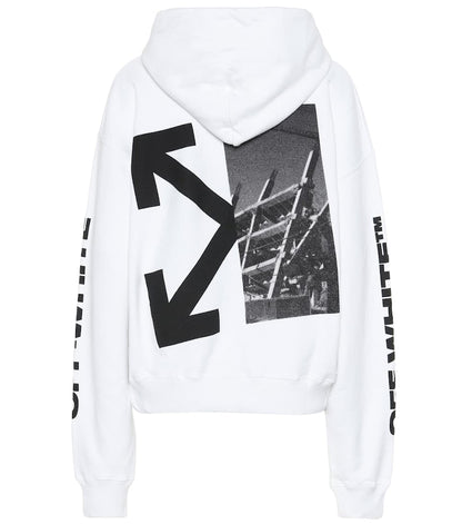 OFF-WHITE Splitted Arrows Hoodie White/Black