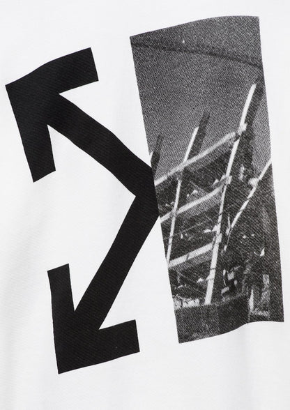 OFF-WHITE Splitted Arrows Hoodie White/Black