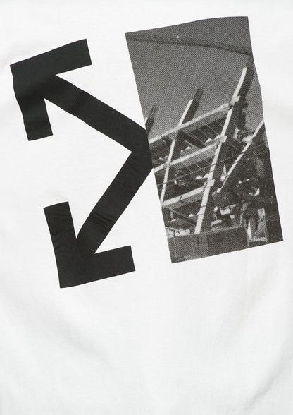 OFF-WHITE Splitted Arrows Long Sleeve T-shirt White/Black