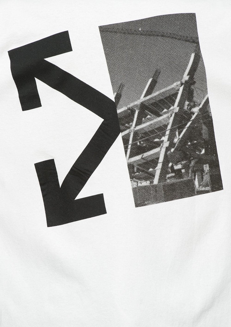 OFF-WHITE Splitted Arrows Long Sleeve T-shirt White/Black