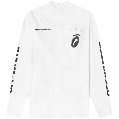 OFF-WHITE Splitted Arrows Long Sleeve T-shirt White/Black