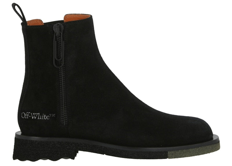 OFF-WHITE Sponge Ankle Boot Black Khaki