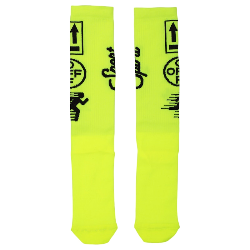 OFF-WHITE Sport Socks (SS19) Fluo Yellow/Black