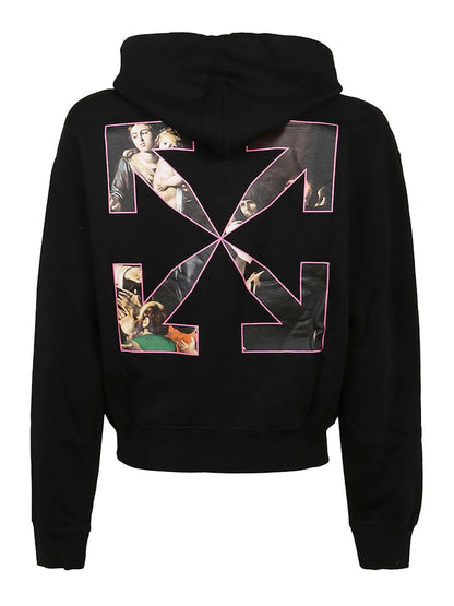 OFF-WHITE Spray Caravaggio Hoodie Black