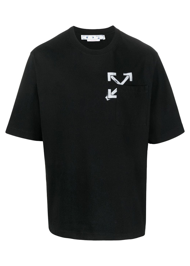 OFF-WHITE Stamped Arrows T-Shirt Black/White