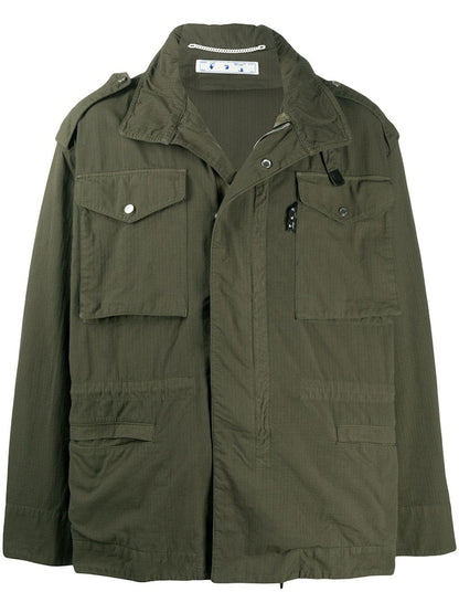 OFF-WHITE Stencil Arrows Field Jacket Military Green/Black