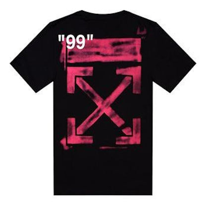 OFF-WHITE Stencil S/S Over Tee Black