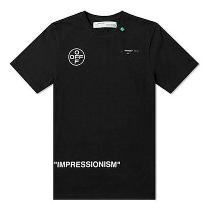 OFF-WHITE Stencil S/S Over Tee Black