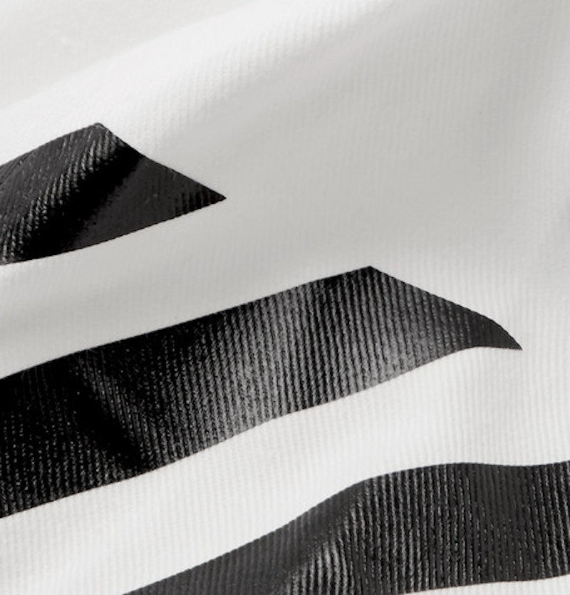 OFF-WHITE Striped Diag Baseball Hat White/Black