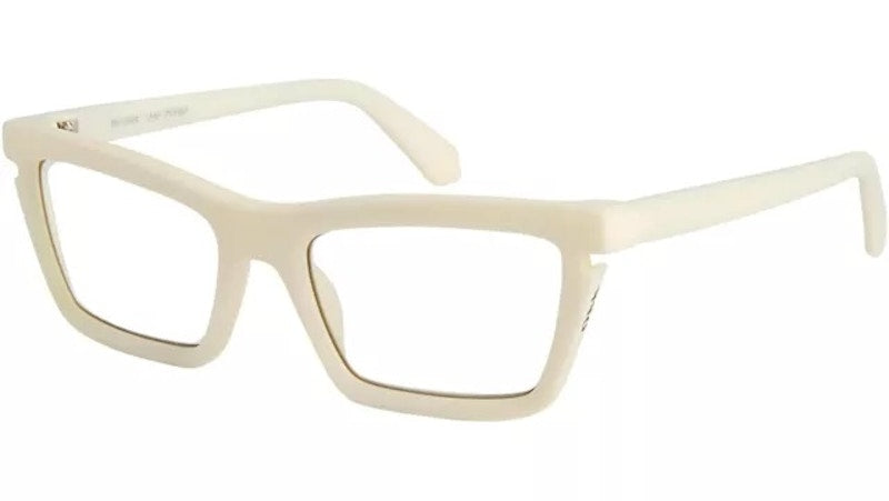 OFF-WHITE Style 50 Eyeglasses White/Clear Lens (OERJ050S24PLA0010100-FR)