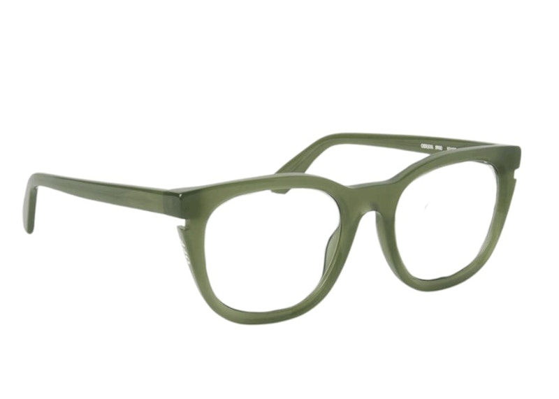 OFF-WHITE Style 51 Eyeglasses Olive Green/Clear Lens (OERJ051S24PLA0015900-FR)