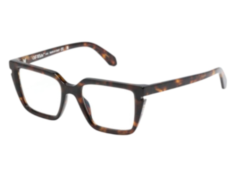 OFF-WHITE Style 52 Eyeglasses Havana Blue Light Block (OERJ052S24PLA0016000-FR)