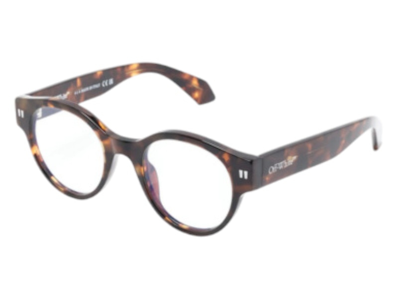 OFF-WHITE Style 55 Eyeglasses Havana Blue Light Block (OERJ055S24PLA0016000-FR)