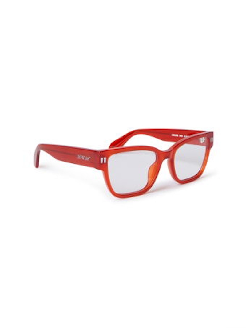 OFF-WHITE Style 56 Eyeglasses Red/Clear Lens (OERJ056S24PLA0012500-FR)
