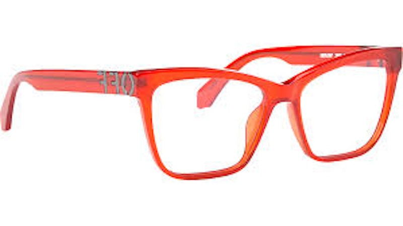 OFF-WHITE Style 67 Eyeglasses Red/Clear Lens (OERJ067S24PLA0012500-FR)
