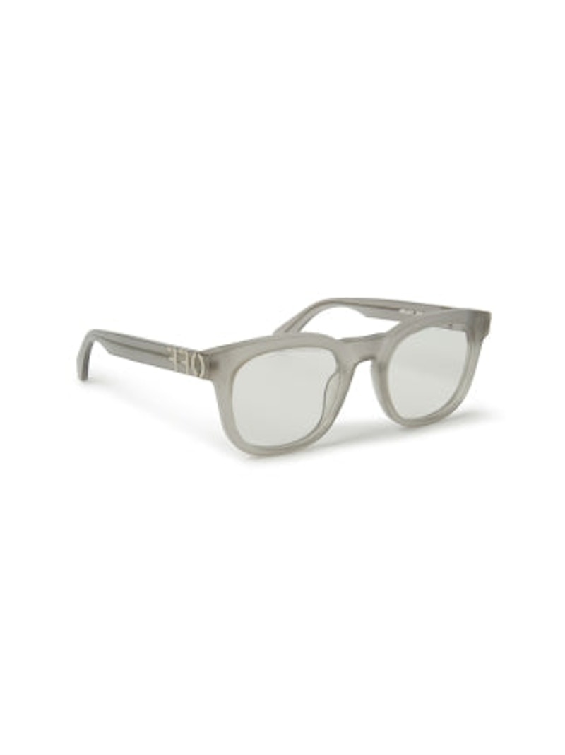 OFF-WHITE Style 71 Eyeglasses Grey/Clear Lens (OERJ071S24PLA0010900-FR)